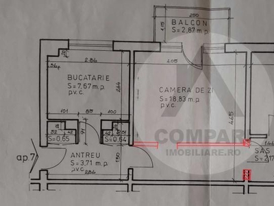 Vand apartament 2 camere Salca