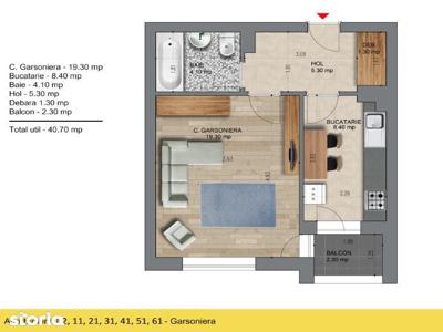 Podu Ros | 3 Camere | Complet mobilat | CT proprie | Langa Palas mall