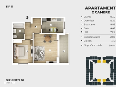 Apartament 2 camere luminos, metrou Berceni, ansamblu cu piscina