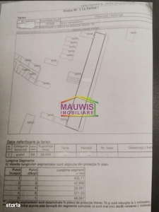 Vand teren intravilan comuna Dascalu 1,8 ha cu deschidere de 50 ml