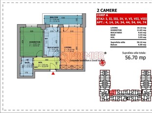 Apartament 2 camere Etaj 2 de vanzare zona Doamna Stanca