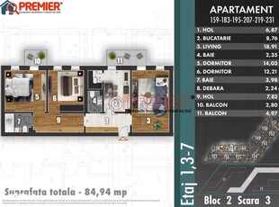 Apartament, 1 camera, de inchiriat, in Centru