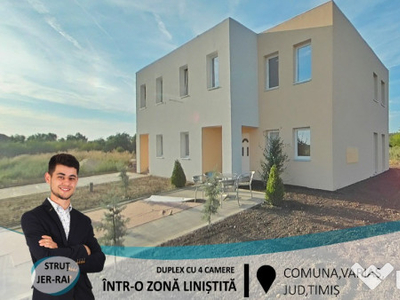 Duplex cu 4 camere într-o zonă liniștită în Variaș(ID:27534)