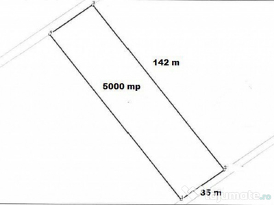 Pipera Radiofar 5000 mp desch 35m la 2 drumuri intravilan