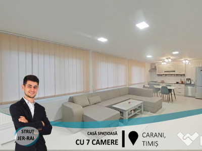 PREȚ REDUS Casă spațioasă cu 7 camere,în Carani(ID:29432)
