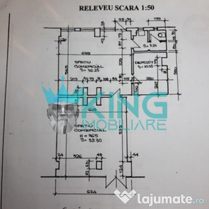 Spatiu comercial | 102mp | Centrala |Vitrina 6ml | Militari-