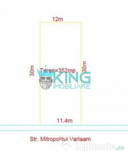 Teren 352mp | Casa Demolabila | Deschidere 11ml | Bucurestii