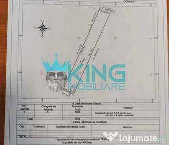 Teren intravilan 7500mp | Domnesti | Gaza | Curent | Canaliz