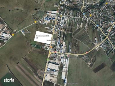 Teren de vanzare 70.040 m2, PUZ aprobat/industrial/depozitare/comercia