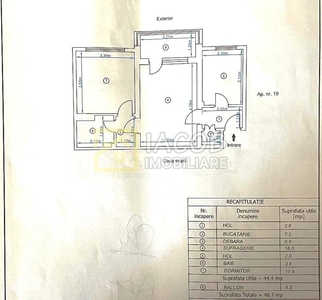 Apartament 2 camere, zona Garii, Bacau