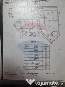 Apartament cu 3 camere de vânzare în zona 13 Septembrie