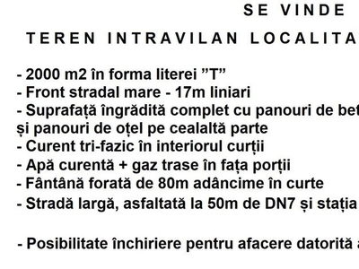 Vand teren intravilan localitatea Mândruloc (Jud. Arad)