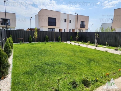 Vila individuala cuplata, 4 camere, mobilata/utilata ultramodern, cu toate utilitatile in Domnesti