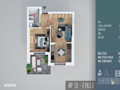 Super apartament cu 3 camere - bloc nou - TVA 0 - comision 0