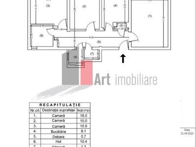 Apartament 3 camere Parcul Circului, Barbu Vacarescu