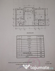 Apartament 2 cam.SD,49mp, Tatarasi-Ciurchi