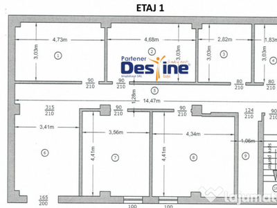 Clădire birouri + apartament 4C D+P+1+M 500 mp UTILI - Podu