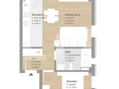 Apartament de 2 camere, finisat, 45 mp, tva inclus zona Tineretului