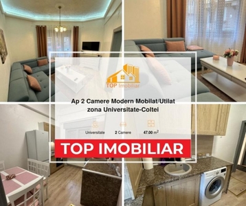 Ap 2 Camere Modern Mobilat/Utilat zona Universitate-Coltei