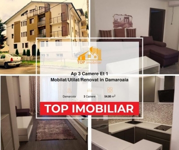 Ap 3 Camere Et 1 Mobilat/Utilat/Renovat in Damaroaia