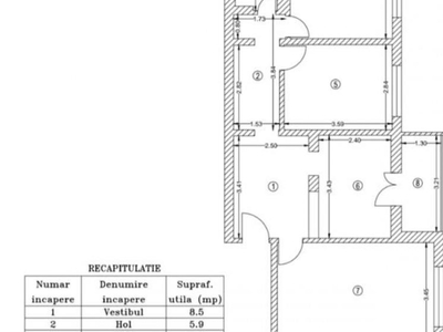 Apartament 3 camere 1982 centrala Diham / Titan / Basarabia