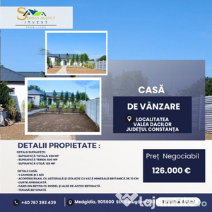 Casă de Vânzare în Valea Dacilor – Confort și Calitate