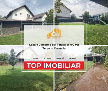 Casa 4 Camere 2 Bai Terasa si 700 Mp Teren in Crevedia