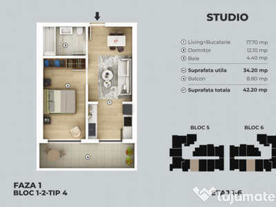 Studio de vanzare - metrou Berceni - Comision 0%