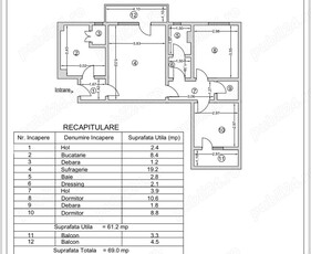 3 camere Trivale intrare etaj2 bloc caramida 68000euro