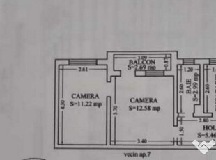 37535 Apartament 2 camere Tomis Nord