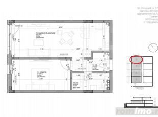 Apartament 2 camere, 50 mp, bloc nou in Sancraiu de Mures.