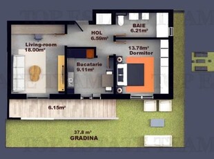 Apartament 2 camere, finisaje Premium si curte 16 mp, zona Fundeni-Dobroesti