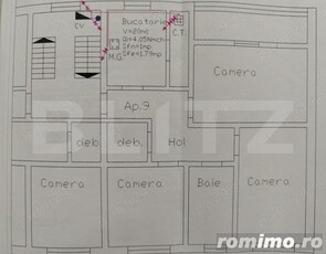 Apartament 3 camere , 64mp, zona Circumvalatiunii