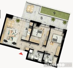 Apartament 3 camere, 70 mp, terasa, cartier Craiovei