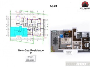 Apartament 4 camere cu terasa