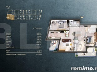 Apartament 4 camere intr-un Ansamblu rezidential Premium, zona Fabricii