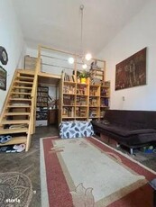 Apartament central, mansardat, 1 camera, cu centrala proprie pe gaz