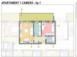 Apartament cu 1 camera, 42mp utili, gradina 17mp, Calea Moldovei!