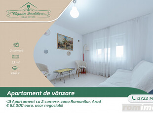 Apartament cu 2 camere + Garaj, zona Romanilor, Arad