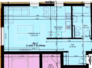 Apartament de 2 camere, 52 mp utili, zona Braytim