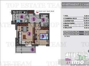 Apartament de 2 camere de vanzare in Berceni Grand Arena