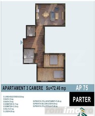 Apartament de 3 camere, bloc nou, Calea Moldovei!