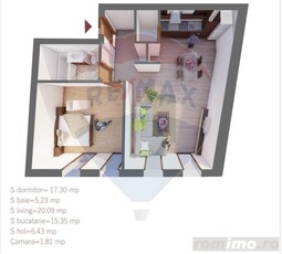 Apartament de vânzare, 2 camere, 66,21mp, Primăriei