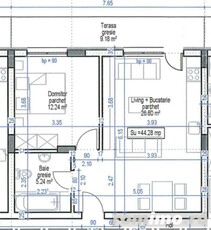 Apartament finisat , incalzire in pardoseala, lift, parcare, zona Teilor