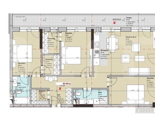 Apartament nou cu CF, 4 camere, 100 mp utili, terasa, Zorilor!