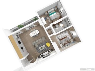 Apartament NOU, finisat complet, etaj 1 (comision 0)