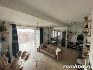 Apartament penthouse cu terasa 86 mp, si parcare subterana in Buna ziua