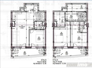 Apartamentde 4 camere pe 2 nivele,3 bai 115mp, panorama deosebita,Complex Wings