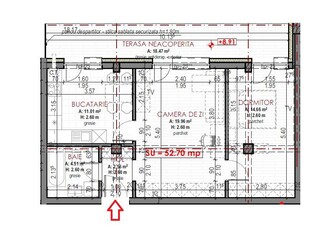 Direct de la dezvoltator Ap 2 camere, finisat, cu CF URUSAGULUI