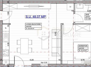 GIROC - 2 Camere - ETAJ 1 - Bloc nou - Loc de parcare inclus